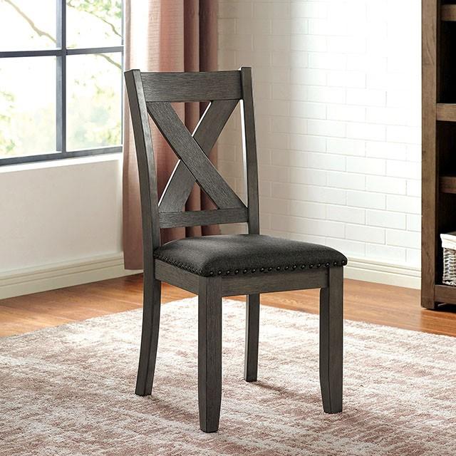 Furniture of America Cilgerran CM3153GY-SC-2PK Side Chair (2/Ctn) IMAGE 1